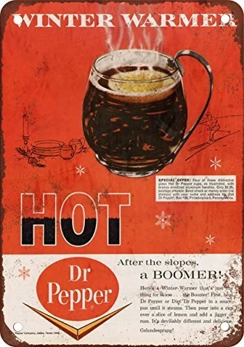 

Hot Dr. Pepper Rum Metal Tin Sign Wall Decorating Metal Plate Metal Vintage Poster