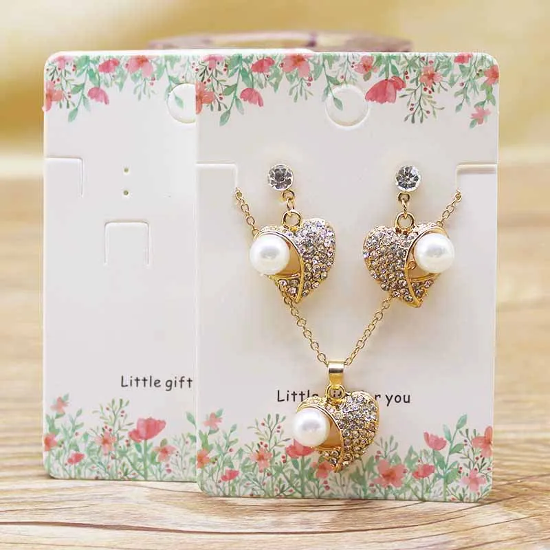 Лидер продаж 50 шт. набор ювелирных изделий в нескольких стилях упаковка карта 6*9