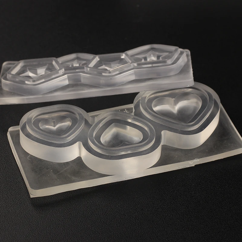 1 шт. УФ полимерная форма для ювелирных изделий Жидкая силиконовая 3D любовь