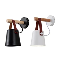 modern wall light lampshade fixtures led creative mounted iron bedside sconce lamp for kids baby room living room