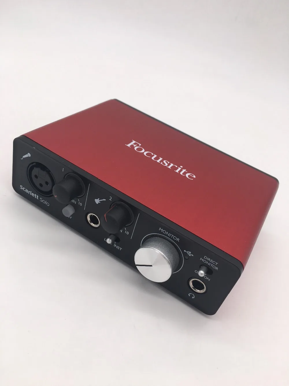 Модернизированный Focusrite Scarlett Solo(2nd gen) 2 входа 2 Выход USB аудио интерфейс звуковая карта для записи микрофона гитары