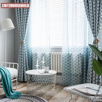 modern curtains for living room balcony polyester cotton window curtains for bedroom high shading curtains