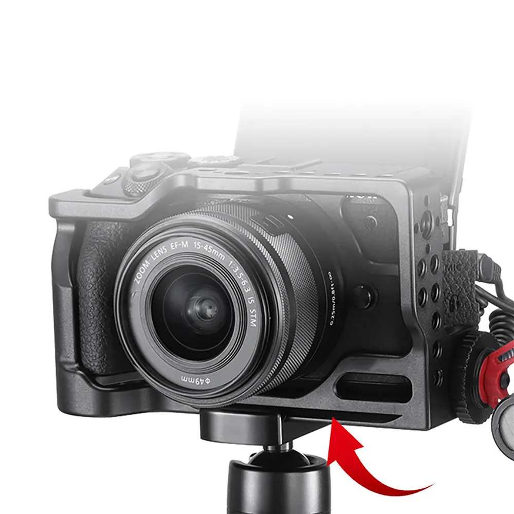 

Metal Camera Cage for Canon M6 Mark II Camera Accessories Quick ReleaseHolder Mount