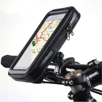 bicycle motorcycle universal waterproof phone holder for iphone xs 12 pro max gps stand bag for samsung xiaomi bike handlebar