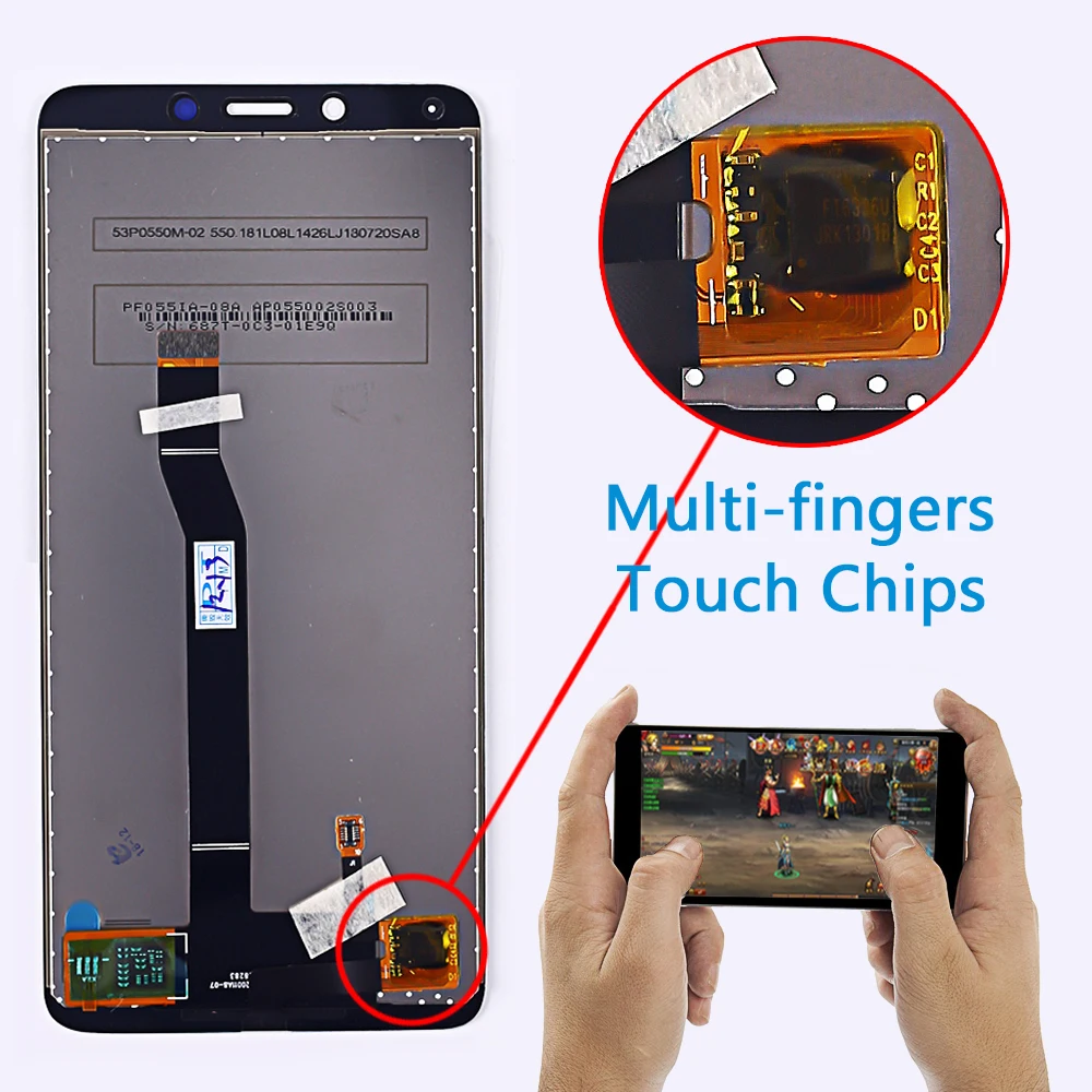 ЖК дисплей Vancca для Xiaomi Redmi 6A / 6 сенсорный экран с дигитайзером в сборе рамка