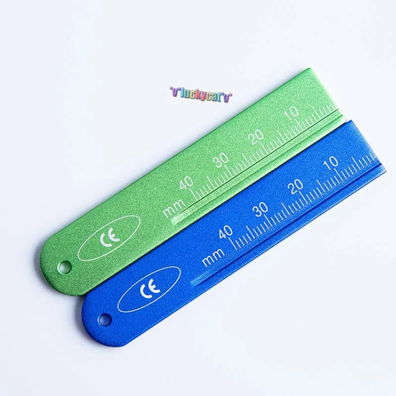 Алюминиевые зубные линейки Endo 1 шт. измерительные весы эндонтическая линейка на