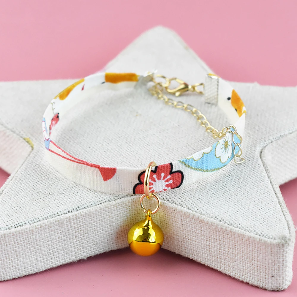 Pet Товары для кошек ошейник кота с колокольчиком Регулируемая пряжка воротник