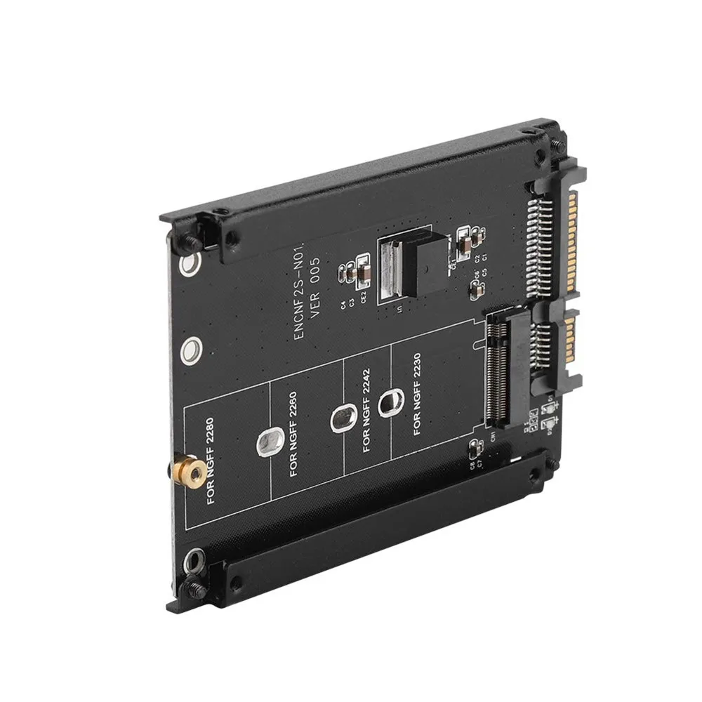 Zeadow M.2 NGFF SSD To 2.5 Inch SATA III Hard Drive Converter Expansion Card For 2280 2260 2242 2230 B-Key | Компьютерные кабели и