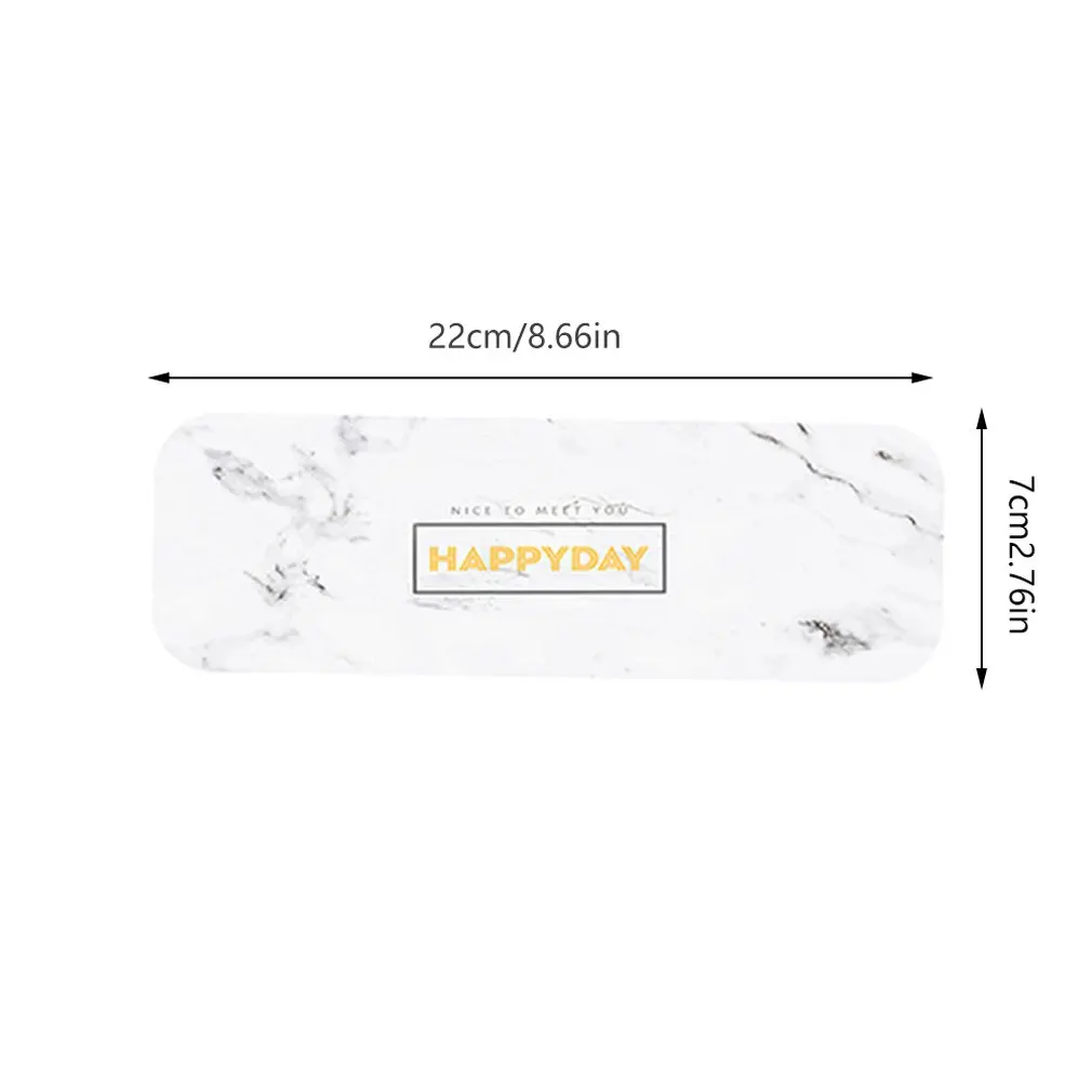 

Rectangular Diatom Mud Soap Pad Bathroom Water Absorption Quick Dry Pad Toothbrush Tooth Coaster Home Anti-hot Tea Coaster