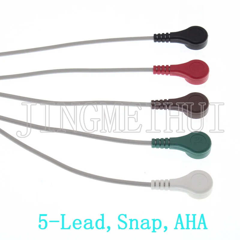 Высокое качество 12pin ЭКГ EKG 3/5 провода цельный кабель и электрод leadwire для Datascope-Mindray