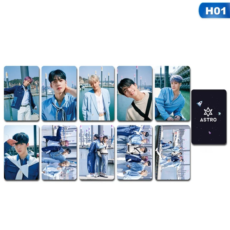 10 шт./компл. Kpop ASTRO Lomo Card HD двусторонняя печать Высококачественная Фотокарта