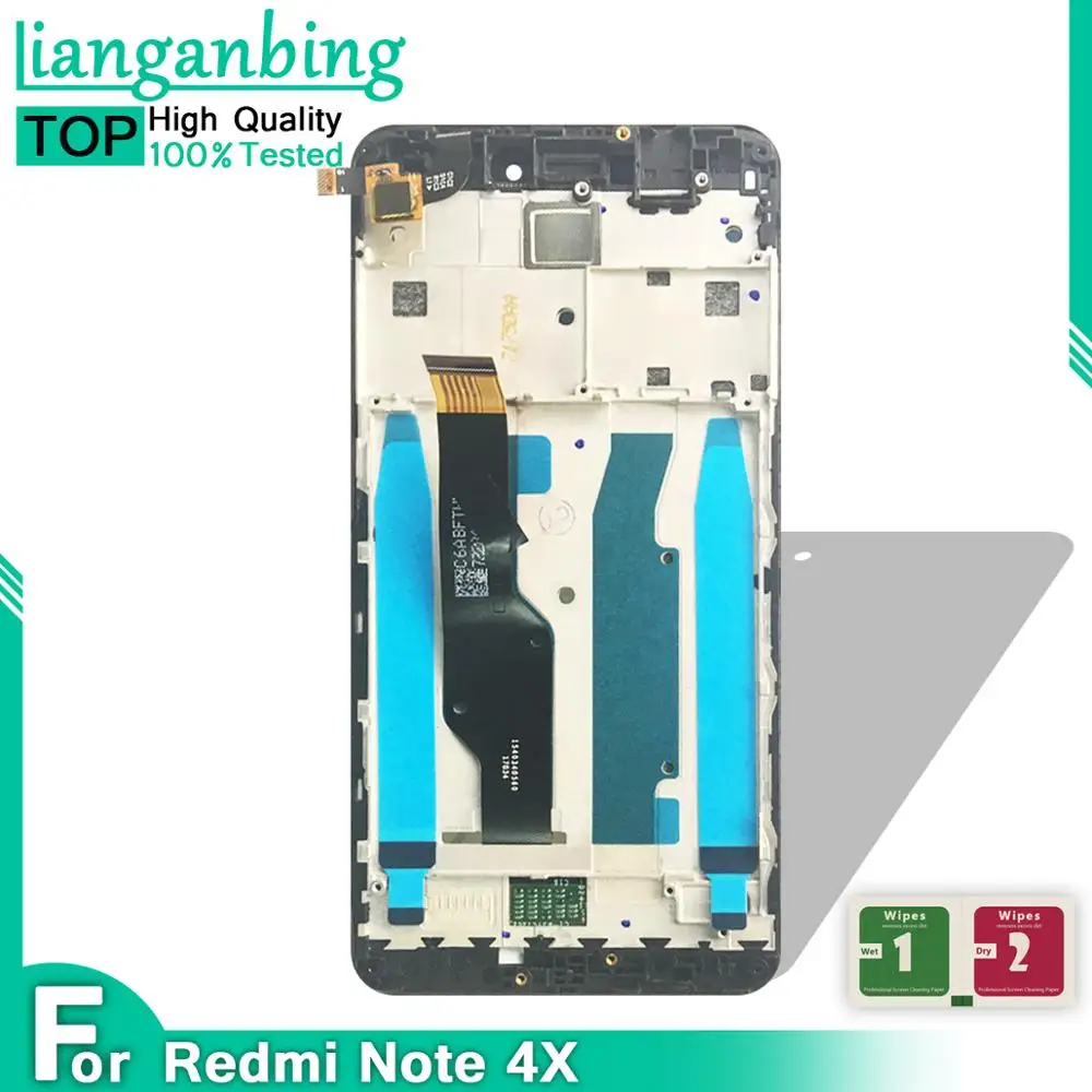 5 0 ''Новый ЖК-дисплей для Xiaomi Redmi Примечание 4X + сенсорный экран дигитайзер