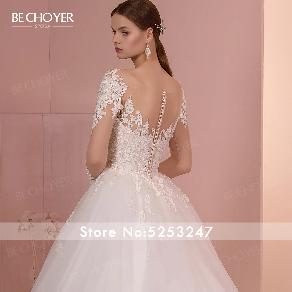 Vestido de Noiva лиф сердечком Кружевная аппликация свадебное платье длинный рукав