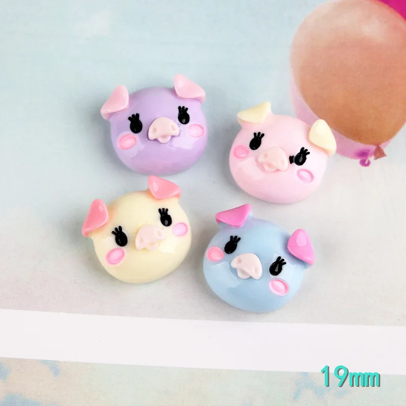 Kuutti Squishy 30 шт. Красочный Милый слайм свиньи очаровательные поделки с плоским