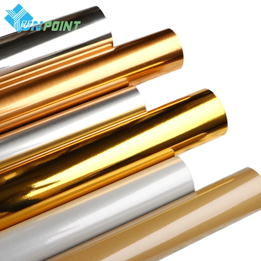 

Furniture Renovation Wall Stickers Brushed Silver Mirror Gold Decorative Sticker Refrigerator Door Self-adhesive Waterproof Film