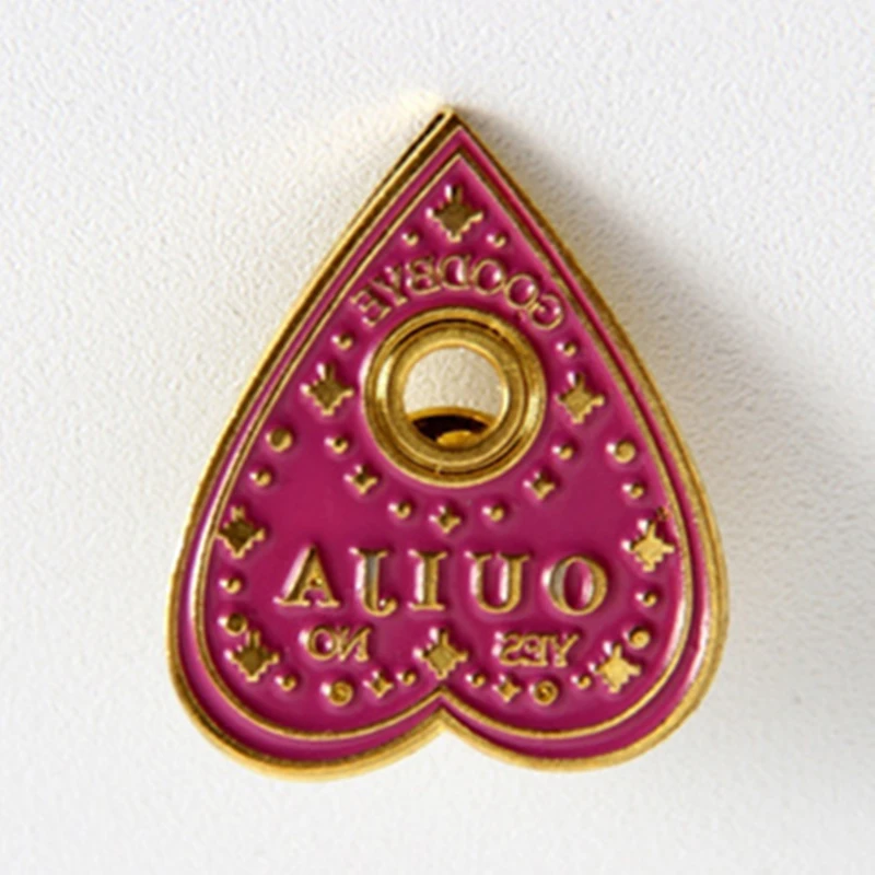 Мультяшные гадания Ouija доска да нет брошь заколки эмалированные металлические