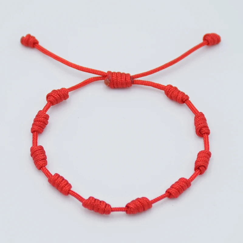 1 шт. Модные Простые плетеные браслеты ручной работы на удачу с красной нитью