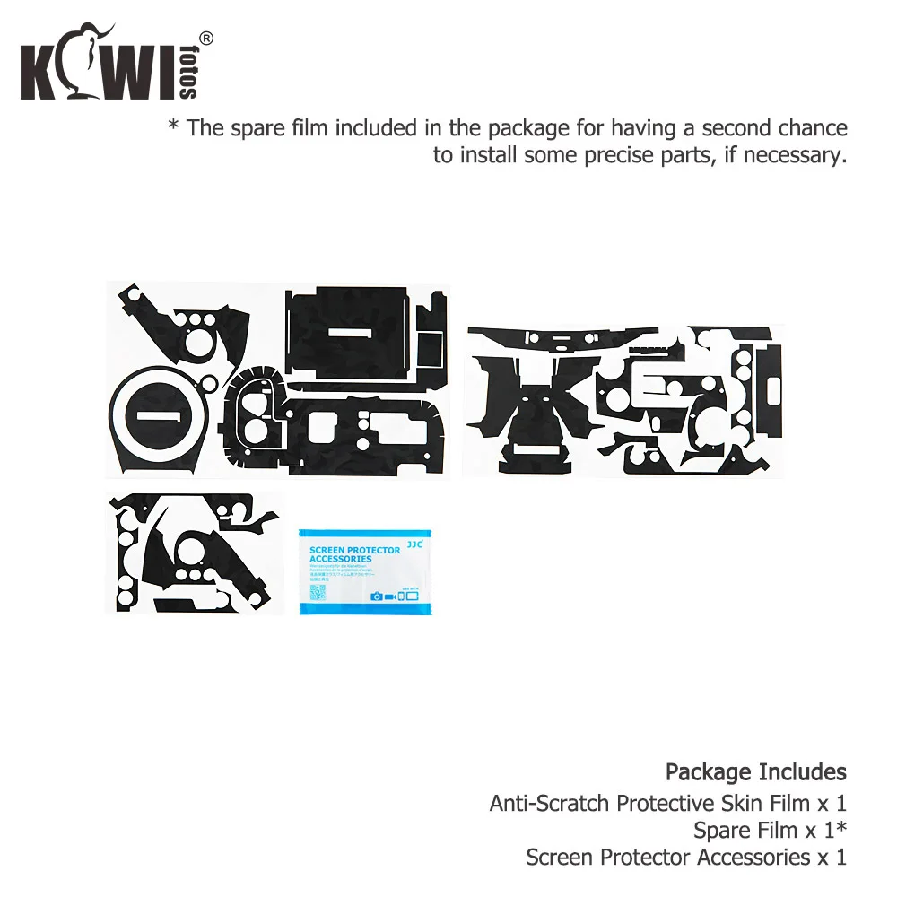 

Kiwi Anti-Scratch Camera Body Skin Cover Protector Film for Panasonic Lumix DC-S1H Camera - 3M Sticker Shadow Black Camouflage