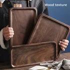 9 размеров натуральная Зебра Дерево Современная Простота сервировка трайпаллет фрукты десертная тарелка в наличии кунг-фу чайные столовые приборы подносы