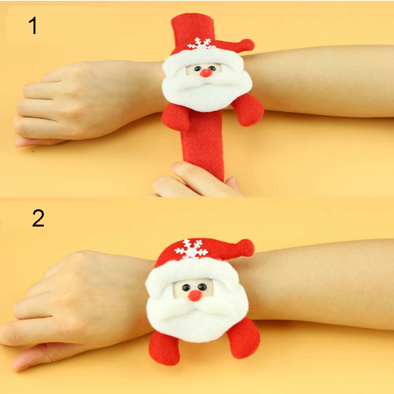 4 шт./упак. Рождественское украшение в виде снеговика/Санта Клаус ПЭТ кольцо с