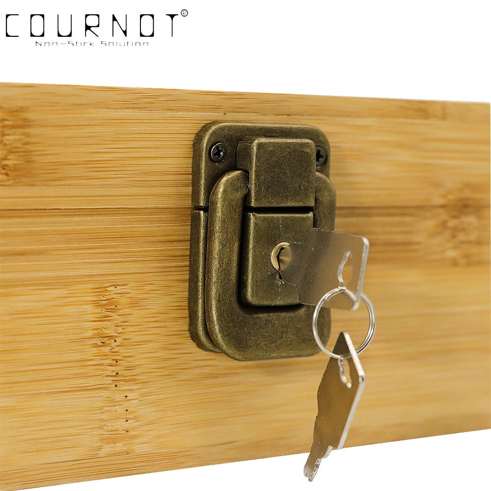 COURNOT Wooden storage box length 150MMwith cigarette tray natural handmade bamboo tobacco pipe fittings with herbal | Дом и сад