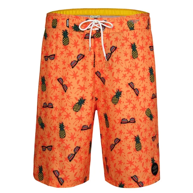 Orange AXESEA, мужские пляжные шорты, одежда для плавания, дышащие плавки, Быстросохнущий купальный костюм, шорты для серфинга, спортивные пляжные штаны с карманами, 21 дюйм - Цвет: Orange