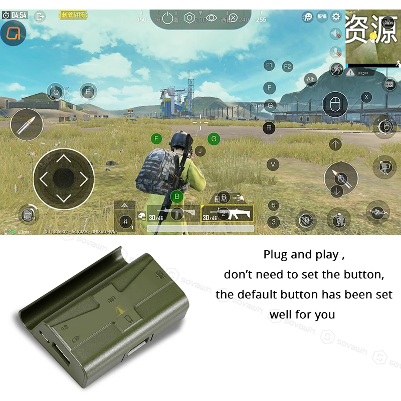 Sovawin G4 PUBG контроллер мобильный контроллер Bluetooth игровая клавиатура мышь конвертер проводной телефон геймпад Android для iPhone