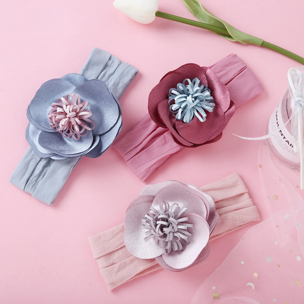 BalleenShiny-accesorios para el cabello de 8 colores para beb&eacute;, diadema sin rastro, banda el&aacute;stica de girasol para el cabello para ni&ntilde;os, tocado de princesa peque&ntilde;a-1