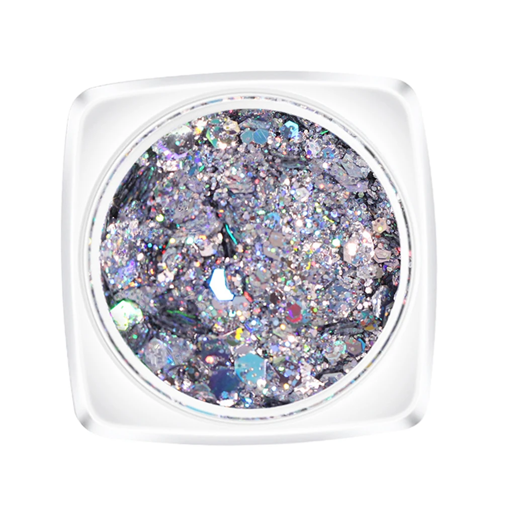 

1 г сверкающие ногти, художественные блестки пайеток, украшения для лица, хлопья для косплея