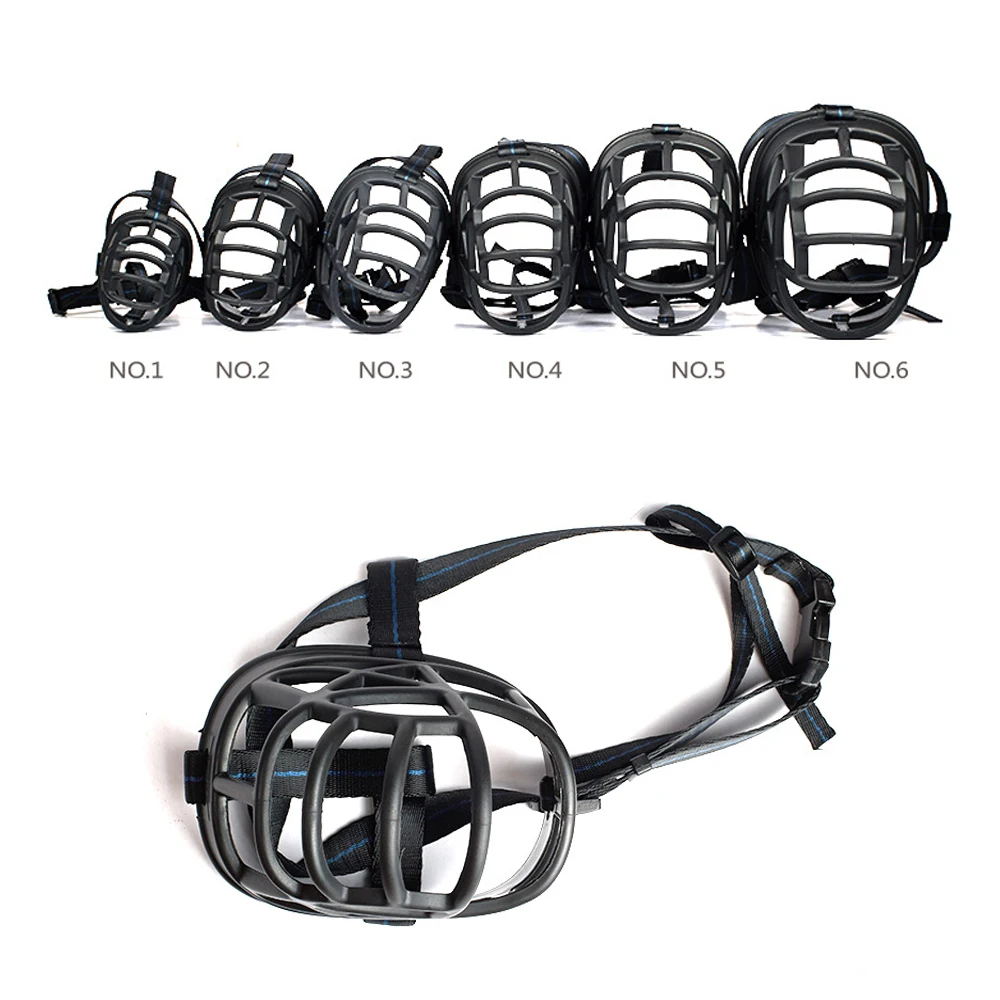Comfy Soft Silicone Pet All Size Dog Muzzle Adjustable Mouth Cover Breathable Basket Stop Biting Barking Chewing Safe Training | Дом и сад