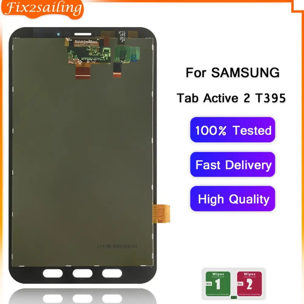ЖК-дисплей для samsung Galaxy Tab Active 2 T395 SM-T395 полный сенсорный экран дигитайзер панель ЖК-дисплея в сборе запасные части