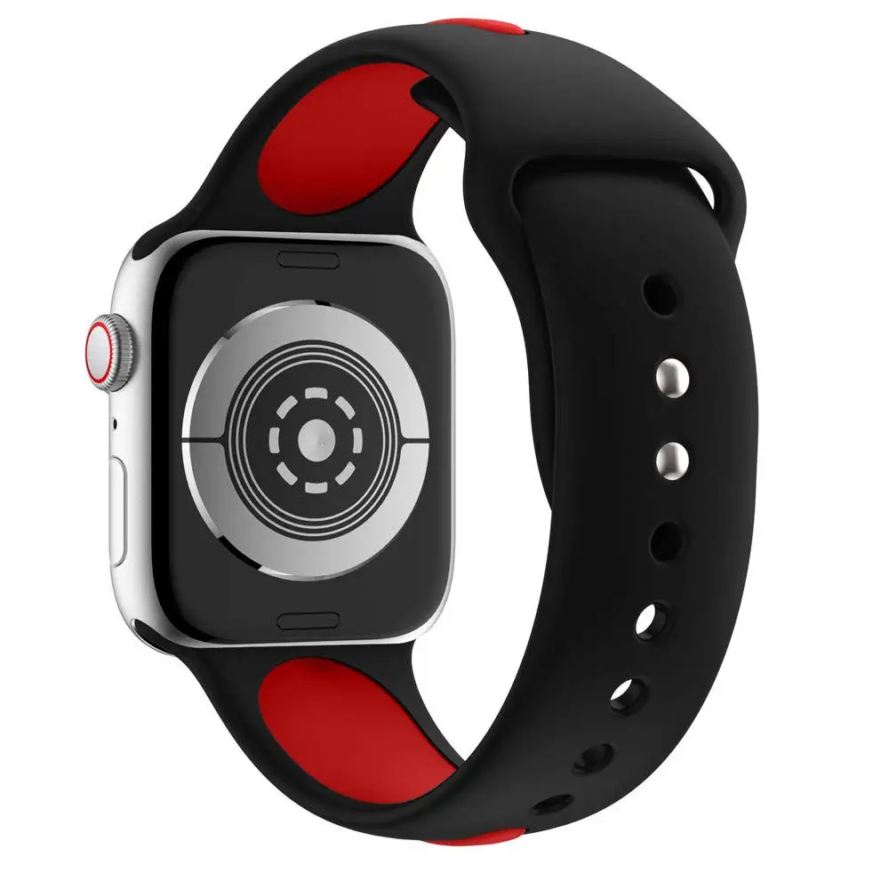 Мягкий силиконовый спортивный ремешок для Apple Watch 38 мм 42 мм 40 мм 44 мм серия 5 4 браслет pulseira Sport loop Band для iWatch 3 2 1