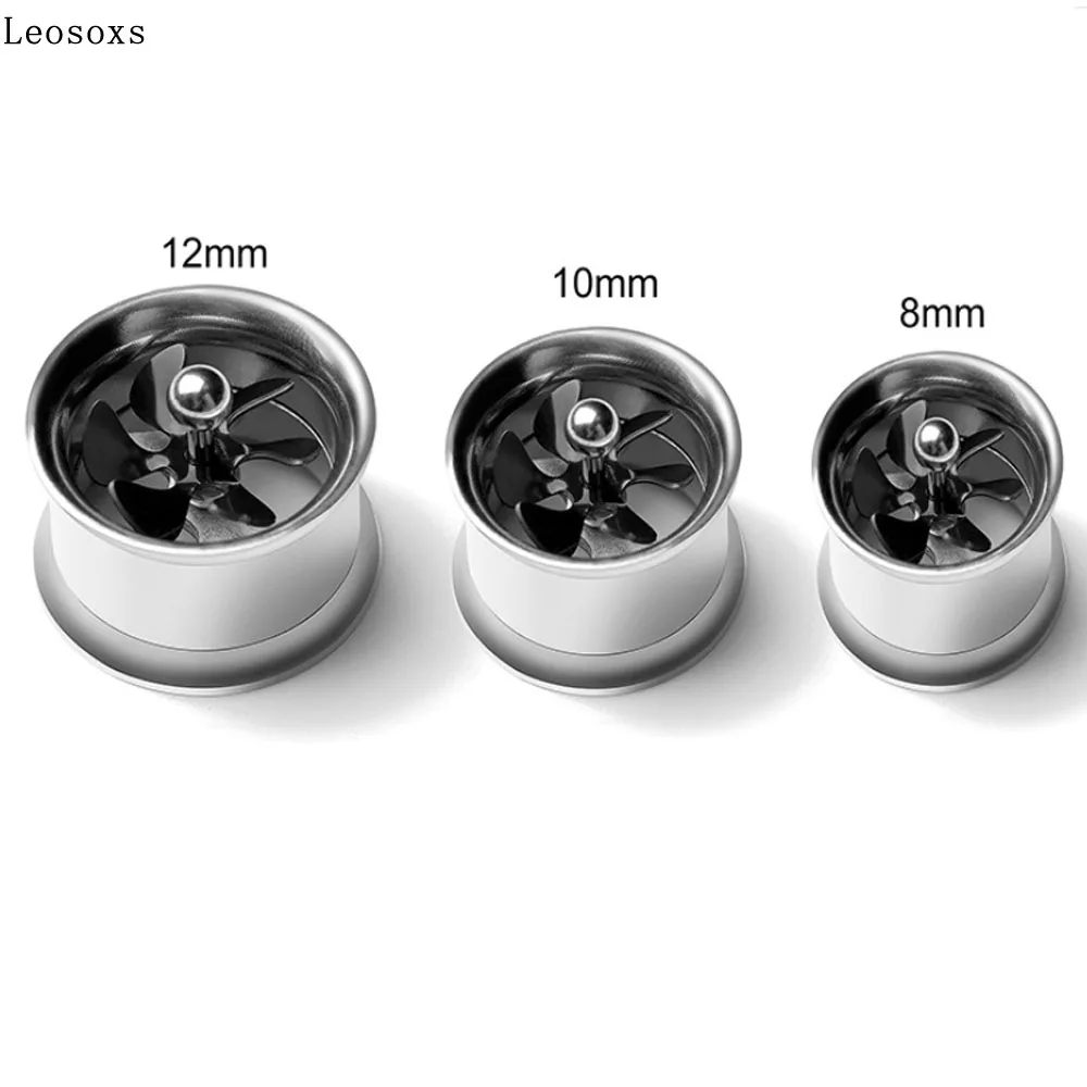 Leosoxs 1 шт. металлическая ветряная мельница расширитель ушей из нержавеющей стали |