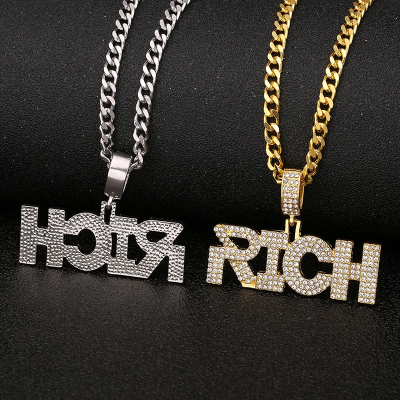 Богатая Улучшенная подвеска модная инкрустация 2020 украшения в стиле хип хоп