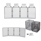 Военная база, строительный блок из колючей проволоки, городской аксессуар для военной сцены, забор, изоляционная сетка, детали MOC, кирпич, 30104, 92338, цепь