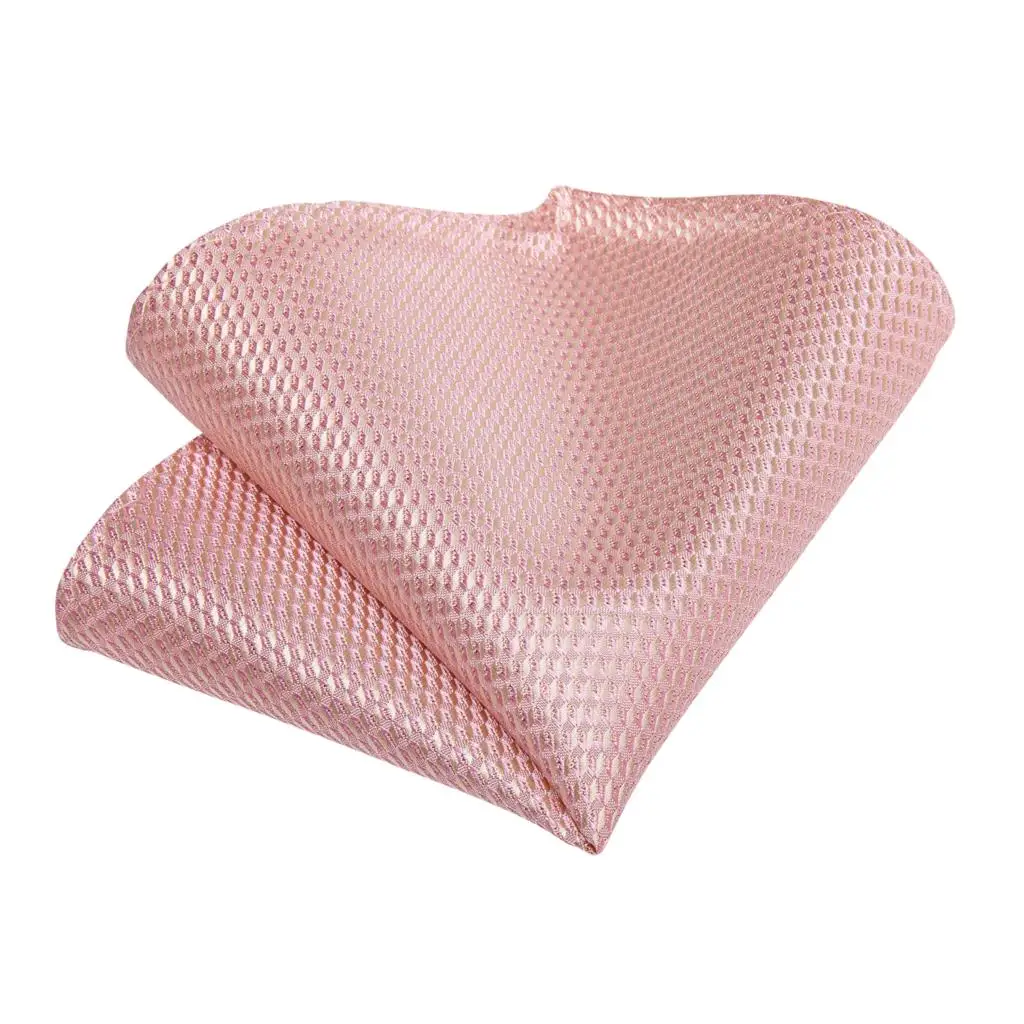 DiBanGu модный персиковый розовый мужской подарок зажим для галстука Hanky запонки галстук 150 см длинный галстук для мужчин Свадебный вечерний деловой галстук набор MJ-7195