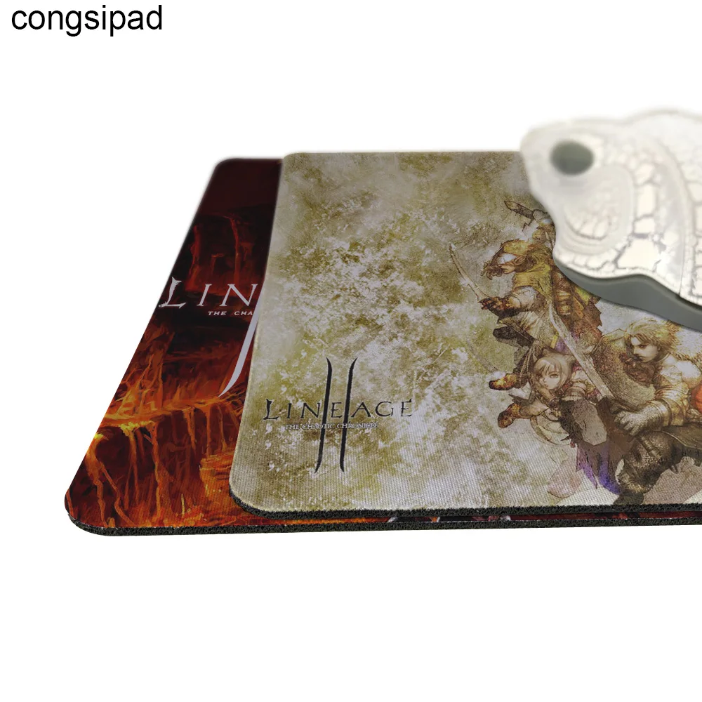 Congsipad уникальный дизайн lineage 2 Лучшая игра Пользовательские Коврики для мыши резиновый коврик не оверложенный Коврик для компьютерной мыши дизайн собственный коврик для мыши