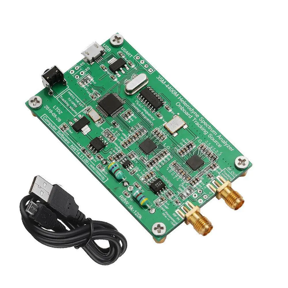 

Spectrum Analyzer USB LTDZ 35-4400M Spectrum Signal Source with Tracking Source Module RF Frequency Domain Analysis Tool