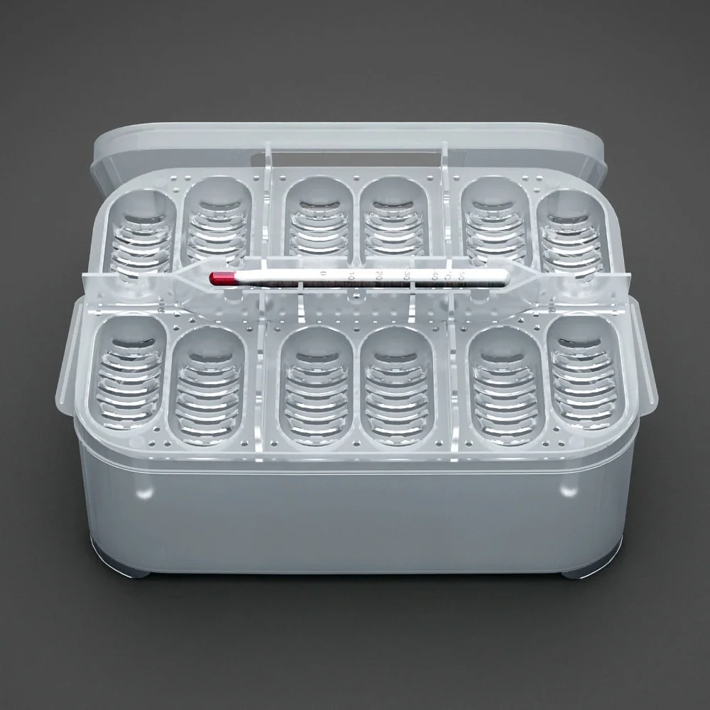 Практичный пластиковый инкубационный поднос для яиц 12 отверстий|Террариумы| |