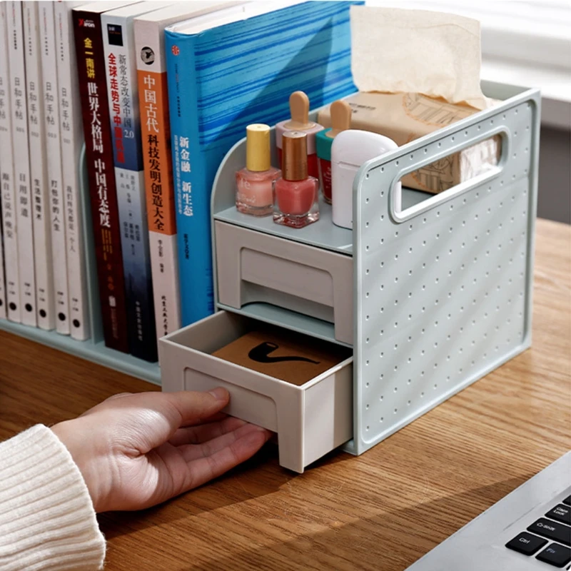 

Desktop Multifunction Bookshelf Storage Rack Office Drawer Type Book File Shelf