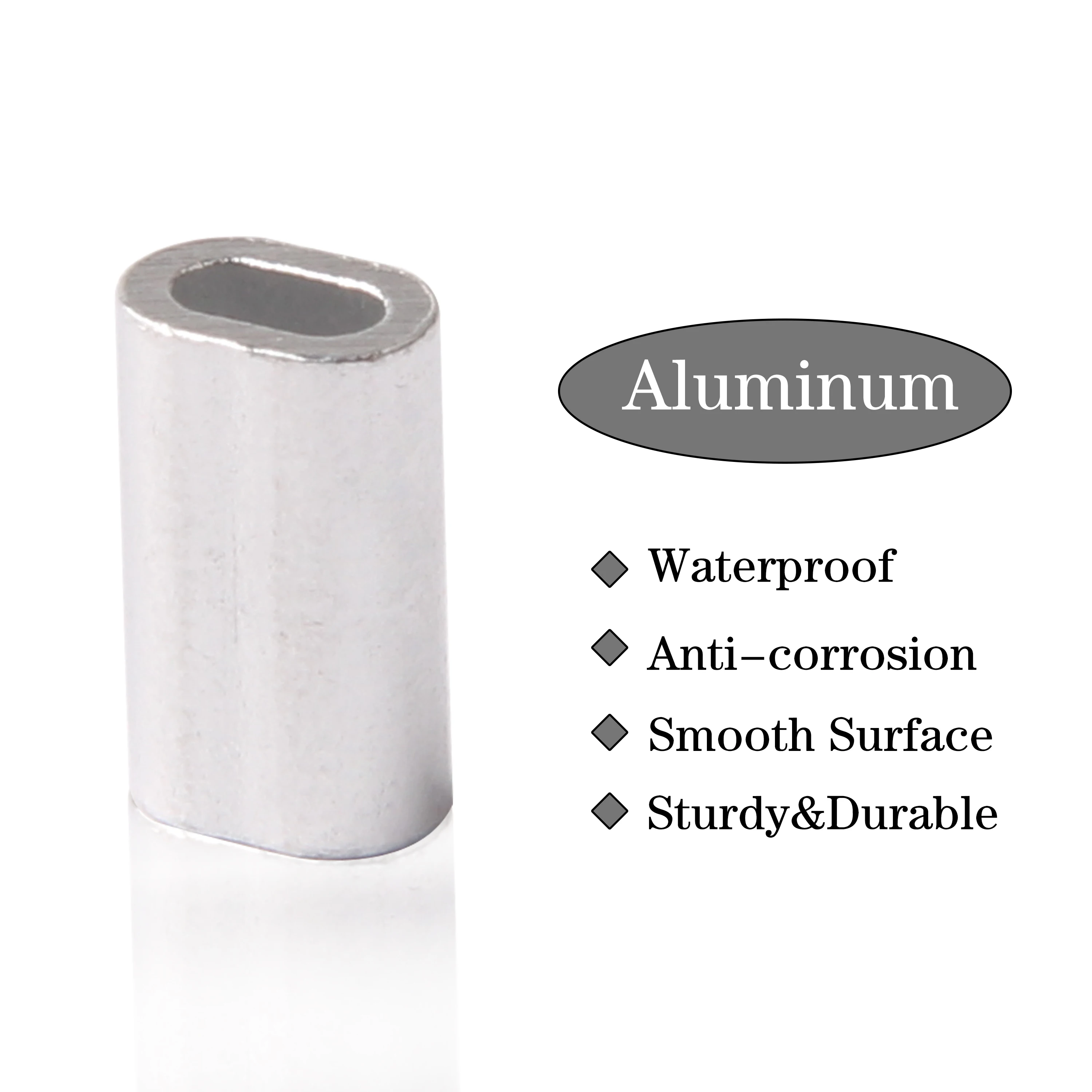 100 шт. алюминиевые плоские рыболовные трубки|Рыболовные снасти| |