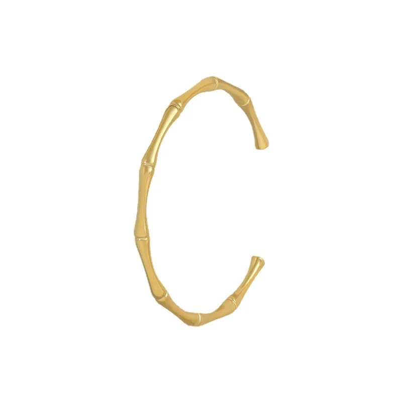 

New bamboo opening brass Bracelet women's fashion bracelet in 2021