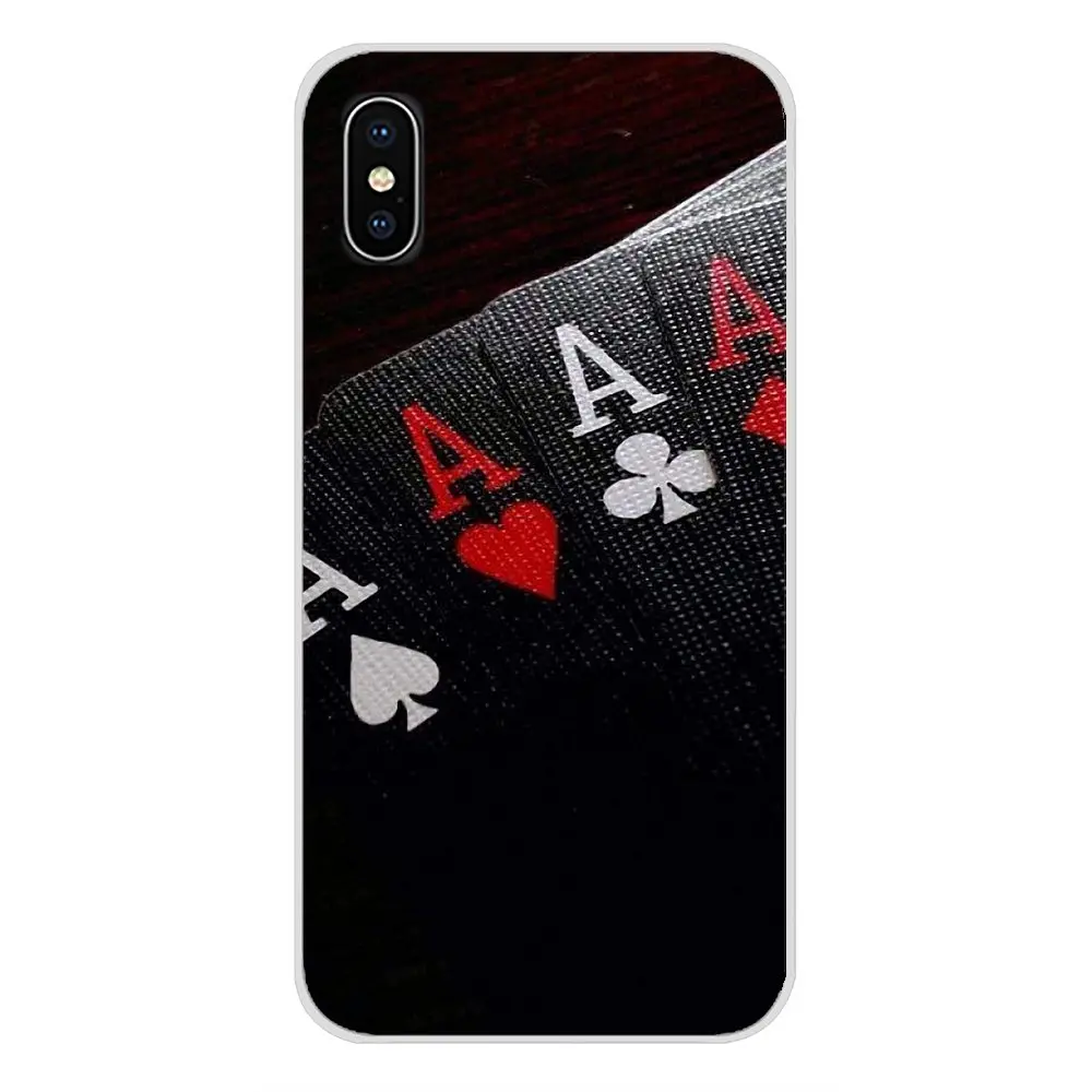 Poker Multi Colors Luxury For Apple iPhone X XR XS 11Pro MAX 4S 5S 5C SE 6S 7 8 Plus ipod touch 5 6 Transparent TPU Cases Covers | Мобильные