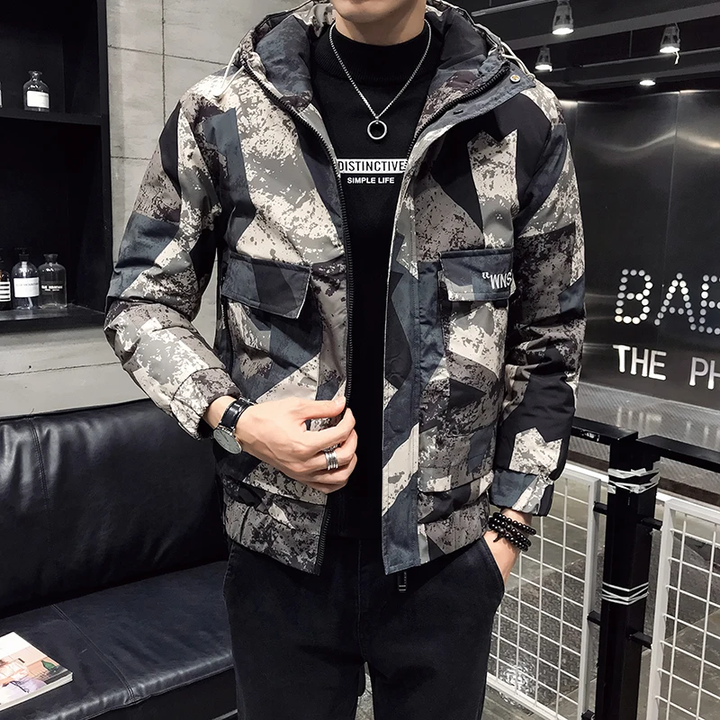 

Новинка Зима 2019 камуфляжная Толстая Рабочая куртка с капюшоном