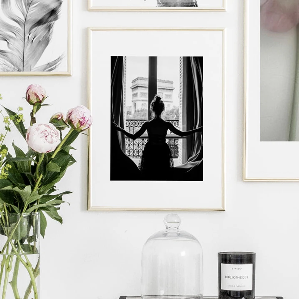 Постер в скандинавском стиле Картина на холсте с цветами модные настенные