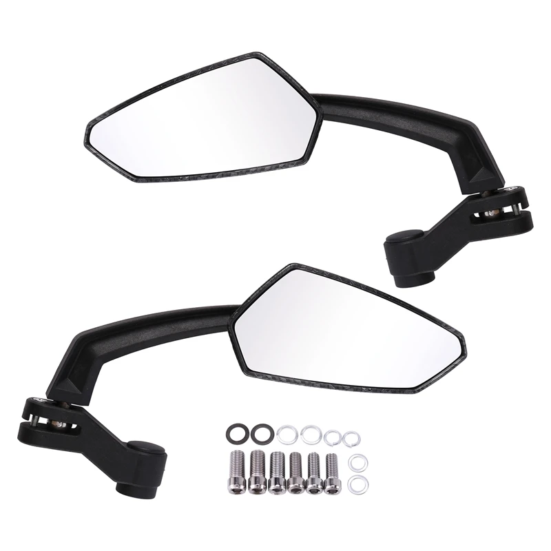

Motorcycle Mirror Scooter Electromobile Rearview Mirror 8mm 10mm Carbon Fiber for Honda Yamaha Suzuki Kawasaki