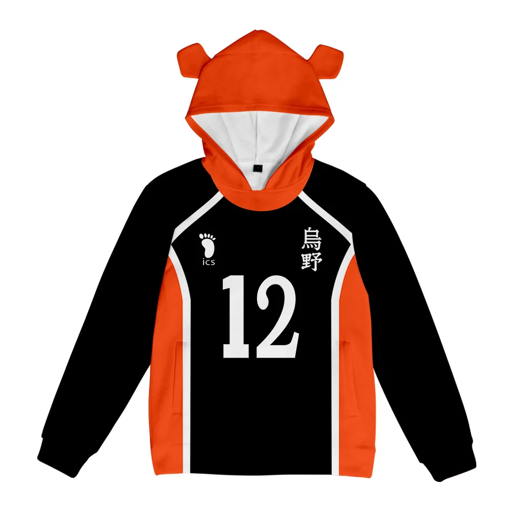 

New Haikyu Pig Ear Hooded Sweatshirt Women/Men Clothes Casual Hoodie Sweatshirt FY01750X08