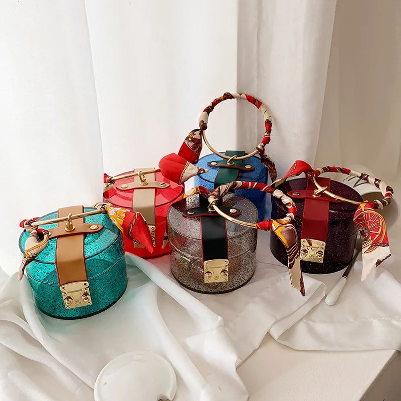 

Женские Прозрачные сумки из ПВХ и сумки в руку для девушек, акриловые женские маленькие сумки