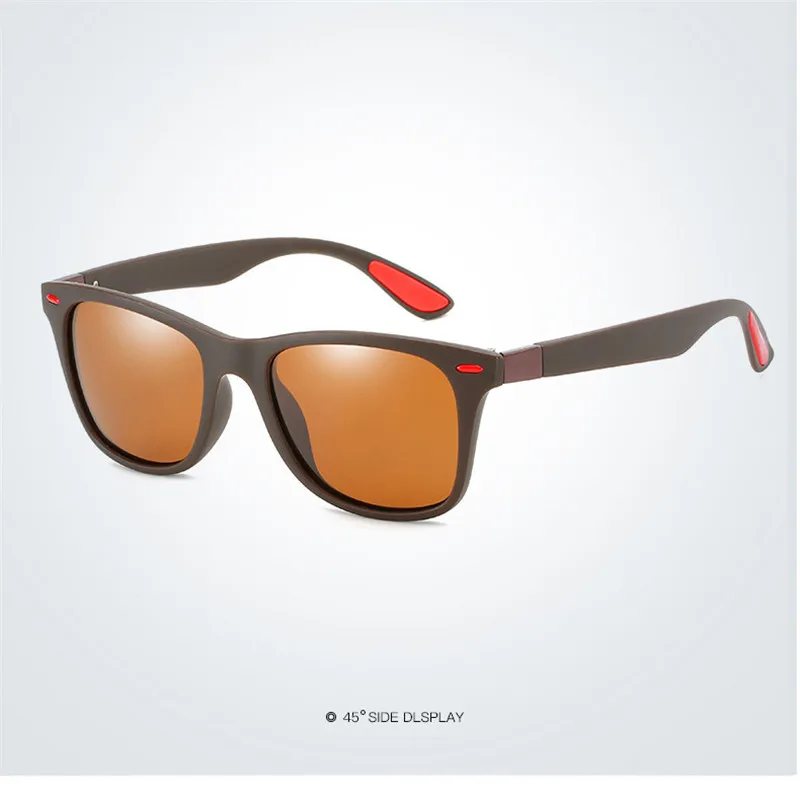 Поляризационные Квадратные Солнцезащитные очки для мужчин спортивные улицы
