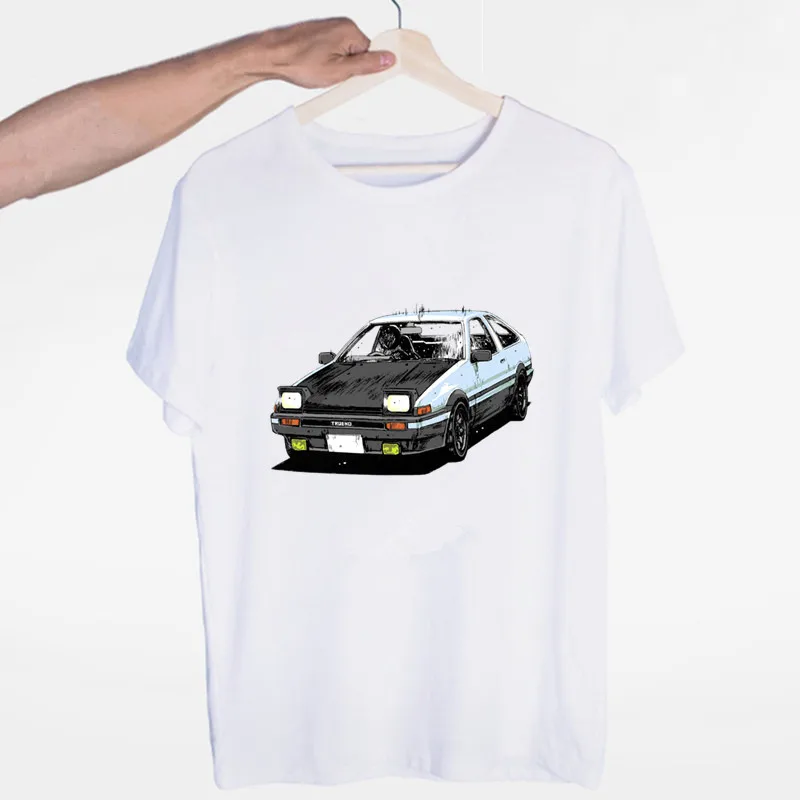 Футболка AE86 Initial D Мужская/женская с круглым вырезом и короткими рукавами|Мужские